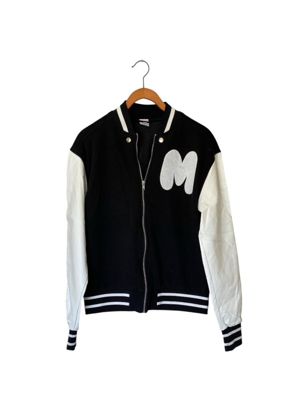 Marshmello Varsity Jacket Women's Small Black White DJ Spirit USA Made Coat